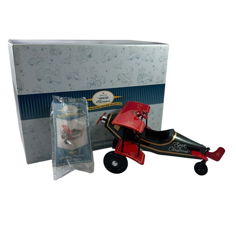 Hallmark Gold Crown 1930 Biplane Kiddie Car 1998 Exclusive Spirit of Christmas